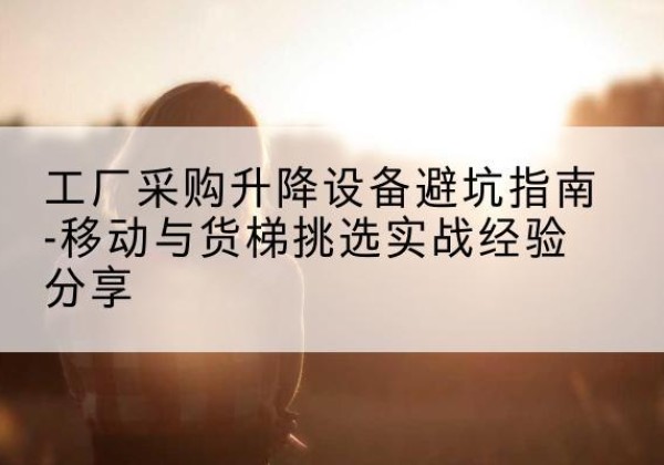 平南移动式升降机怎么选-工厂采购升降设备避坑指南-移动与货梯挑选实战经验分享