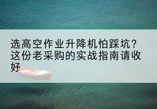平南高空作业升降机厂家推荐-选高空作业升降机怕踩坑？这份老采购的实战指南请收好