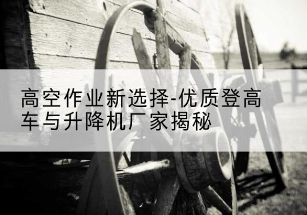 平南登高车厂家-高空作业新选择-优质登高车与升降机厂家揭秘